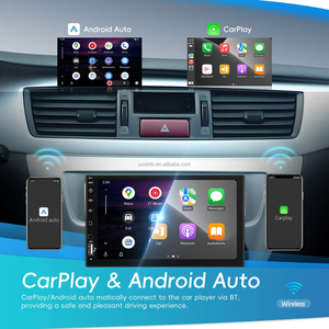 เครื่องเล่น MP5 ติดรถยนต์ Podofo ขนาด 7 นิ้ว แบบ Single Din วิทยุติดรถยนต์ รองรับ CarPlay Android Auto USB BT FM รองรับกล้องมองหลัง ขายส่ง - Product Image 3