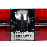 Barre lumineuse LED 160W avec sirène et feux clignotants rouges d'avertissement d'urgence pour véhicules utilitaires, de remorquage, de pompiers, médicaux et tout-terrain