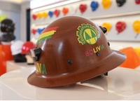 Casco de seguridad industrial Fibra de vidrio Fibra de metal Casco de trabajador de ingeniería y construcción para minería Seguro y protector