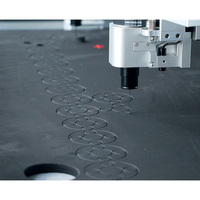 Geautomatiseerde textiel snijmachine, hoogwaardige producten, rondmes, pneumatisch mes voor textiel, glasvezel vloermatten, tapijt