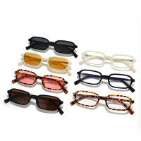 Bettega Lunettes de soleil transfrontalières à monture étroite Europe et États-Unis personnalité mode carré simple lunettes de soleil élégantes