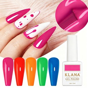 Wholesale Neon Macaron Gel Nail Polish With Color Chart UV LED Bright Candy Solid Gel Nail Art Gel For Nail Salon Business 15ML - Product Image 4