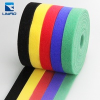 Usine en gros 100% Nylon Double face crochet et boucle sangle multicolore attaches de câble gestion des fils pour la maison/bureau/centre de données