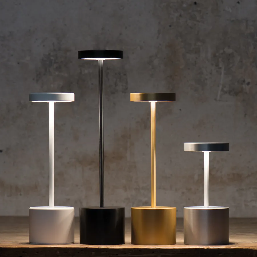 Creativo LED di tocco ricaricabile senza fili portatile di lusso moderno lampade da tavolo