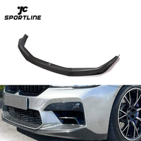 Lèvre avant inférieure en fibre de carbone sèche F90 M5 LCI pour BMW M5 LCI Competition berline 4 portes 2021-2023