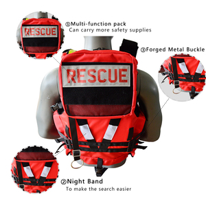 Gilet de sauvetage haute visibilité pour adultes et enfants, usage marin, haute flottabilité, avec bande réfléchissante - Product Image 6