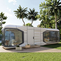 Casa Cápsula Espacial Prefabricada Directa de Fábrica con Interior Completamente Personalizable OEM ODM para Proyectos de Resorts