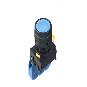 YW Series Push <b>Button</b> Panel Mount Flat <b>Button</b> YW1B-M1E10S - Product Image 1