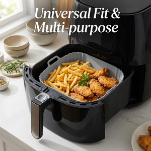 Revestimiento de Silicona Reutilizable de Grado Alimenticio para Freidora de Aire, Resistente al Calor, Libre de BPA, Cesta Cuadrada para Freidoras de Aire de 5-8QT, Accesorios para Horno - Product Image 3