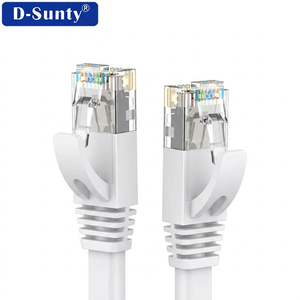สายเคเบิลเครือข่ายแบบแบน OEM Cat6 D-sunty Gigabit RJ45 สายแพทช์ทองแดงแท้ ไม่มีฉนวนป้องกัน ความเร็วสูง ได้รับการรับรองมาตรฐาน CE ROHS - Product Image 1