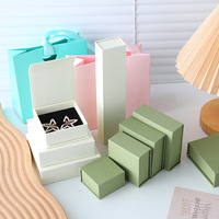 Caja de Regalo Magnética Biodegradable Personalizada con Tapa a Presión, Impresión a Cuatro Colores, Revestimiento de Cartón con Relieve, para Aretes y Collares