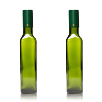 Botol kaca elegan minyak zaitun ekstra Virgin 250ml 500ml botol kaca 1L Ideal untuk Dipping gerimis dan memasak