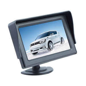 Écran 4,3 pouces pour caméra de recul, écran TFT LCD HD couleur numérique 4,3 pouces <span class=keywords><strong>PAL</strong></span>/NTSC avec support à ventouse, moniteur de voiture - Product Image 5