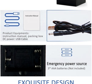 Đồng Hồ Báo Thức Để Bàn Bằng Gỗ Con Lăn Ngày Tháng Nhiệt Độ Bằng Gỗ Kỹ Thuật Số 3D Có Phông Chữ Quà Tặng Khuyến Mãi Logo Tùy Chỉnh - Product Image 3