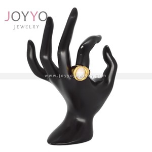 Emarald Gemstone Oval Opal Tiger Eye Stone <strong>Ring</strong> No Fade 24K Gold PVD Women Fine Jewelry Ladies Stainless Steel <strong>Ring</strong> - Product Image 5