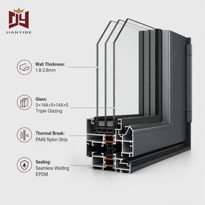 หน้าต่างบานเปิดอลูมิเนียมแบบมัลติฟังก์ชั่น ดีไซน์ทันสมัย พร้อมกระจก Low-E สำหรับบ้าน - Product Image 5