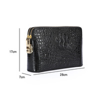Tas Tangan Pria Berkualitas Tinggi Kulit PU Terbaru Tas Selempang Pria Motif Kulit Buaya Trendi Tas Tangan Pria Dompet