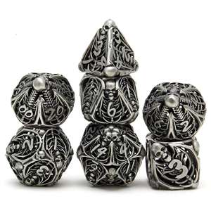 Juego de Dados Poliédricos Huecos D&D Dungeons and <span class=keywords><strong>Dragons</strong></span> para Juegos de Mesa, TRPG y Deportes al Aire Libre - Product Image 5