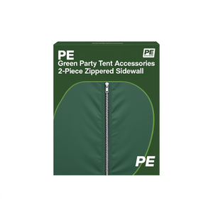 Pared lateral de tienda de campaña Pe Green Party, 2 piezas con cremallera, accesorio para exteriores, uso en verano - Product Image 1