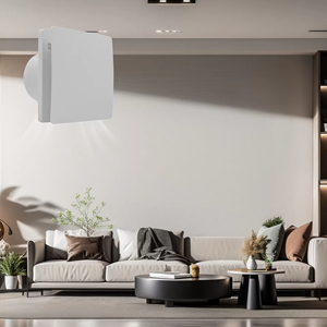 Ventilador Eléctrico de Pared para Baño y Ventanas de 230V con Deshumidificación Temporizada, Clasificación IP44, Flujo de Aire de 90m³/h, Compatible con OEM/ODM - Product Image 2