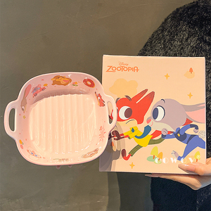 Assiette à dîner en céramique <span class=keywords><strong>de</strong></span> dessin animé Disney, <span class=keywords><strong>plaque</strong></span> à pâtisserie pour la maison, les fêtes, le <span class=keywords><strong>bureau</strong></span> et cadeau <span class=keywords><strong>de</strong></span> Noël - Product Image 5
