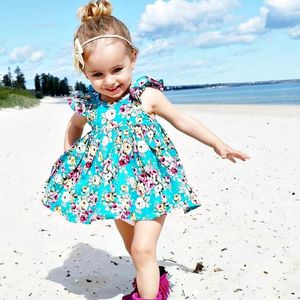 Conjuntos de Ropa para Niñas al por Mayor, Ropa de Verano para Bebés y Niñas, Diseños Florales de Moda, Vestidos para Niñas Pequeñas - Product Image 2