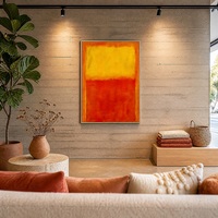 Art mural abstrait encadré aux couleurs subtilles pour la décoration intérieure, vente en gros, inventaire de magasin de détail, décoration murale d'accentuation