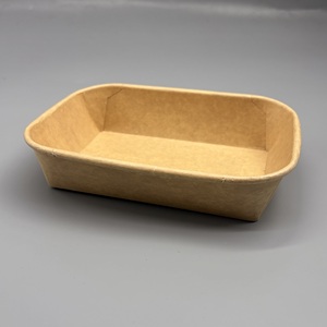 Plateau en papier jetable de haute qualité et résistant, écologique, pour plats à emporter, destiné aux entreprises de restauration commerciale - Product Image 2