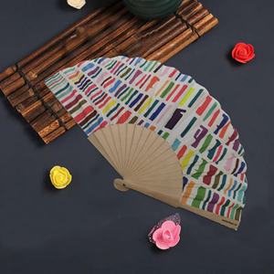 Abanicos de Mano Plegables de Tela, Diseño Único y Personalizable, Mini Abanicos de Bambú Sencillos y Elegantes para Fiestas, Venta al Por Mayor - Product Image 5