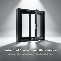 Ventana Abatible de Aluminio con Triple Acristalamiento Low-E, Resistente a Huracanes, con Herrajes de Seguridad Integrados y Eficiencia Energética