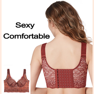 Sujetador con aros y cierre trasero para mujer de talla grande, copas <span class=keywords><strong>C</strong></span>, D, E, tallas 36, 38, 40, 42, 44, 46, 48, 80, para <span class=keywords><strong>busto</strong></span> grande - Product Image 3