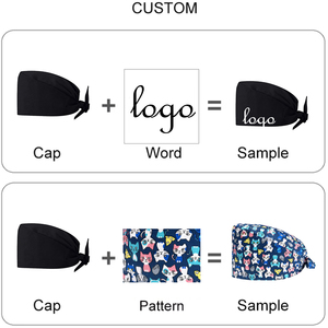 Cappelli Chirurgici Plus Size con Coda di Cavallo, Personalizzabili con Logo, Riutilizzabili per Infermieri e Medici, con Nastri e Bottoni, Berretto Chirurgico Invernale - Product Image 6