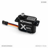 Mini Servo UAV XQ-S1009D 9g, Micro Servo Numérique Sans Noyau, Étanche, Boîtier d'Engrenages en Aluminium, 7.4V, pour Avion RC
