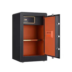 Coffre-fort Hengfa K6 à empreinte digitale et mot de passe, en acier au carbone, de type rectangulaire sur pied, pour la maison, le bureau et le rangement de bijoux - Product Image 4