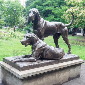 Tùy chỉnh cuộc sống-kích thước đồng con chó tượng của người thật kim loại động vật tác phẩm điêu khắc của cuộc sống-kích thước con chó tượng đúc quá trình - Product Image 2