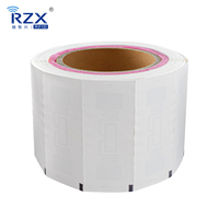Étiquettes RFID UHF pour vêtements, en nylon et lin tissé, étiquettes cousues pour vêtements, étiquettes suspendues personnalisables, longue portée 860-960 MHz, étiquettes RFID