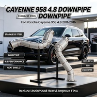 Tuyaux d'échappement en acier inoxydable 304 pour Porsche Cayenne 958 4.8 2011-2016 : Libérez le potentiel de puissance du moteur V8