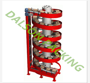 Caisses d'emballage automatiques Convoyeur vertical en spirale/Machine de levage de convoyeurs en spirale/Convoyeur à chaîne en spirale - Product Image 2