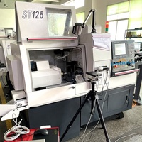 Tour CNC automatique de haute précision à 5 axes Luyoung ST125 à double broche, commande GSK/FANUC, alésage de broche max. 40 mm