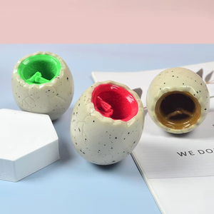 Dinosaur <b>Egg</b> Cup Squishy Sensory <b>Toy</b> Press Rebound Stress Relief Anxiety Relief Squeeze Fidget for Boys Girls Office Desk Gag - Product Image 3