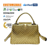 Sac à bandoulière de luxe haut de gamme en perles 2026 pour femme, sacs fourre-tout messager en cuir de créateur