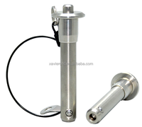 CNC 304 acier inoxydable Dia 8MM poignée de bouton à dégagement rapide goupille de verrouillage à bille de bonne qualité