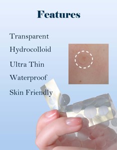 Hydrocolloid mụn các bản vá lỗi cho khuôn mặt loại bỏ mụn trứng cá vết sẹo mụn vá điều trị - Product Image 6