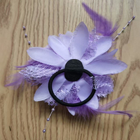 Usine de Vente en Gros Multi Couleurs Fleurs Plume Fleurs Accessoires de Cheveux pour Chapeau Décoration