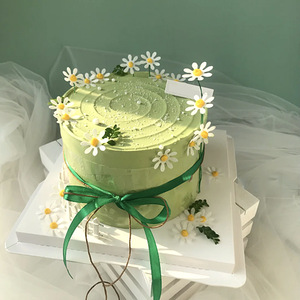 ท็อปเปอร์เค้กอะคริลิค ลายดอกเดซี่ น้ำผึ้งและรสหวาน สำหรับตกแต่งเค้กวันเกิด สไตล์ A B D - Product Image 3