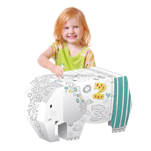 Jouet en carton pliable pour enfants, <span class=keywords><strong>dessin</strong></span> animé 3D, tige intelligente, bricolage, Art et artisanat, modèle - Product Image 1