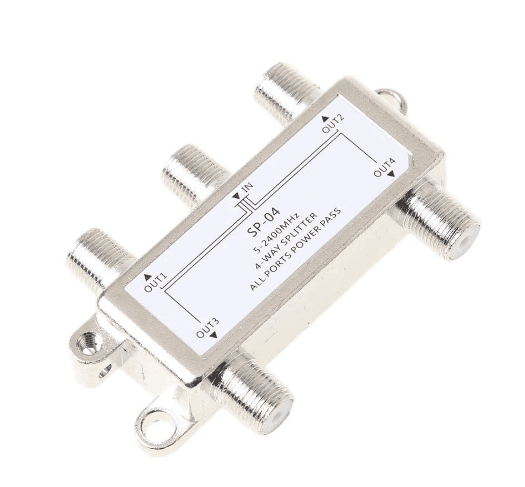 4 Way 5-2400MHz Satellite Splitter COMBINER Apply for Coax Transmission