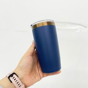 10oz 20oz Copper Plated Travel <b>Mug</b> with Magnetic Lids 10 oz Stainless Steel Colorful Adventure Coffee Tumbler Cup - Product Image 3