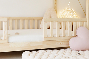 Comodo <span class=keywords><strong>Letto</strong></span> <span class=keywords><strong>Montessori</strong></span> in Legno per Bambini con Sponde di Sicurezza per Camera da <span class=keywords><strong>Letto</strong></span> e Uso Scolastico - Product Image 6