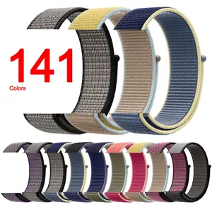 IVANHOE Nylon Sport Loop Band For Apple Watch Nylon Loop Watch Replacement Strap for iWatch Series 9/8/Ultra/7/6/SE/5/4 41/45mm